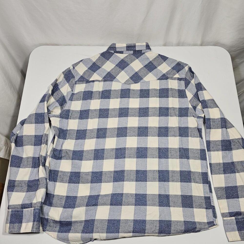 LUCKY BRAND Men’s Snap Long-Sleeve Flannel Plaid Shirt Size Large - Picture 2 of 9